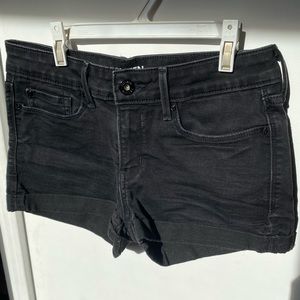 levi’s black jean shorts